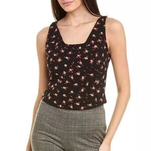 NWT Cabi 4207 Lean Tank Top Flower‎ Burst Print Sleeveless V Neck Blouse Medium